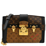 Louis Vuitton Trunk Clutch Reverse Monogram Crossbody Bag Brown