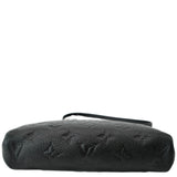 Louis Vuitton Pallas Monogram Empreinte Clutch Crossbody Bag Black