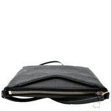 Louis Vuitton Pallas Monogram Empreinte Clutch Crossbody Bag Black