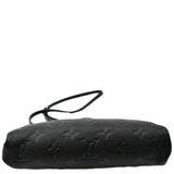 Louis Vuitton Pallas Monogram Empreinte Clutch Crossbody Bag Black