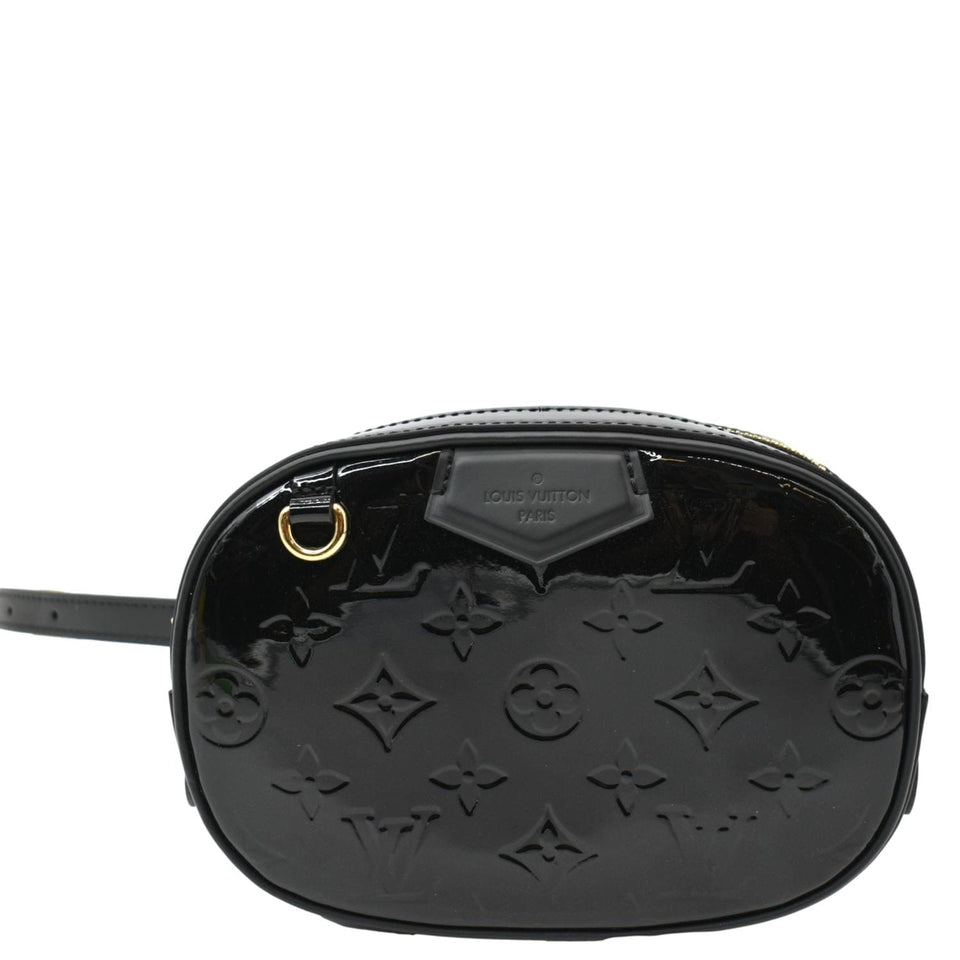 Louis Vuitton Monogram Vernis Leather Belt Bag Black