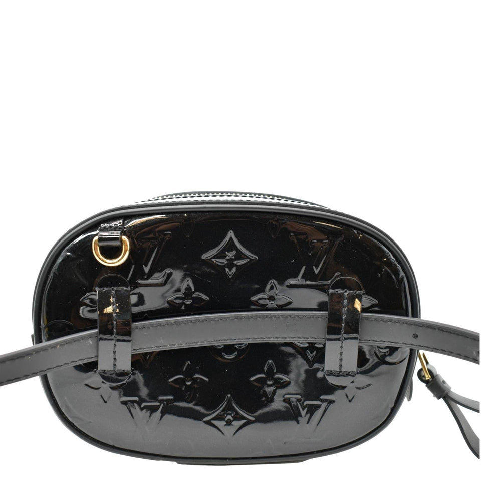 Louis Vuitton Monogram Vernis Leather Belt Bag Black