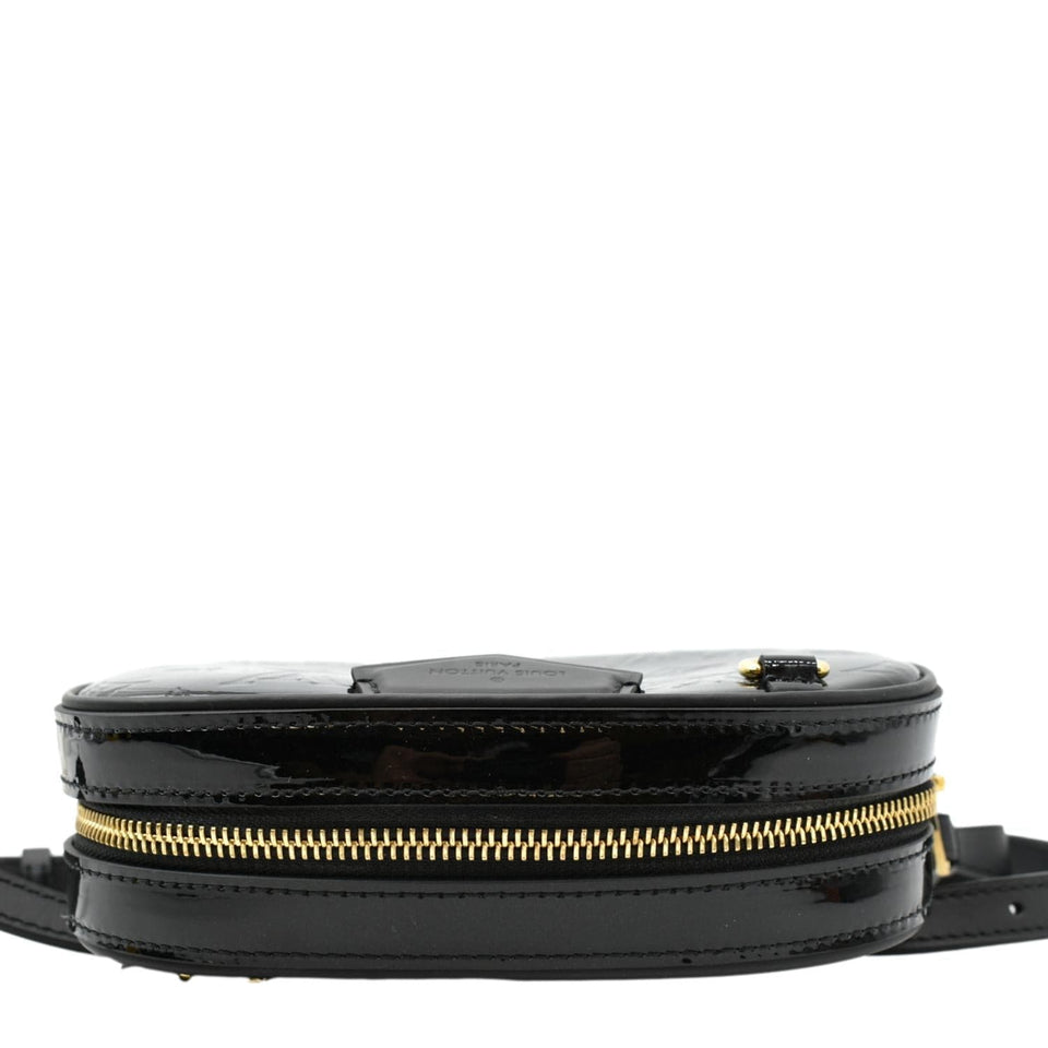 Louis Vuitton Monogram Vernis Leather Belt Bag Black