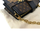 Louis Vuitton Trunk Clutch Reverse Monogram Crossbody Bag Brown