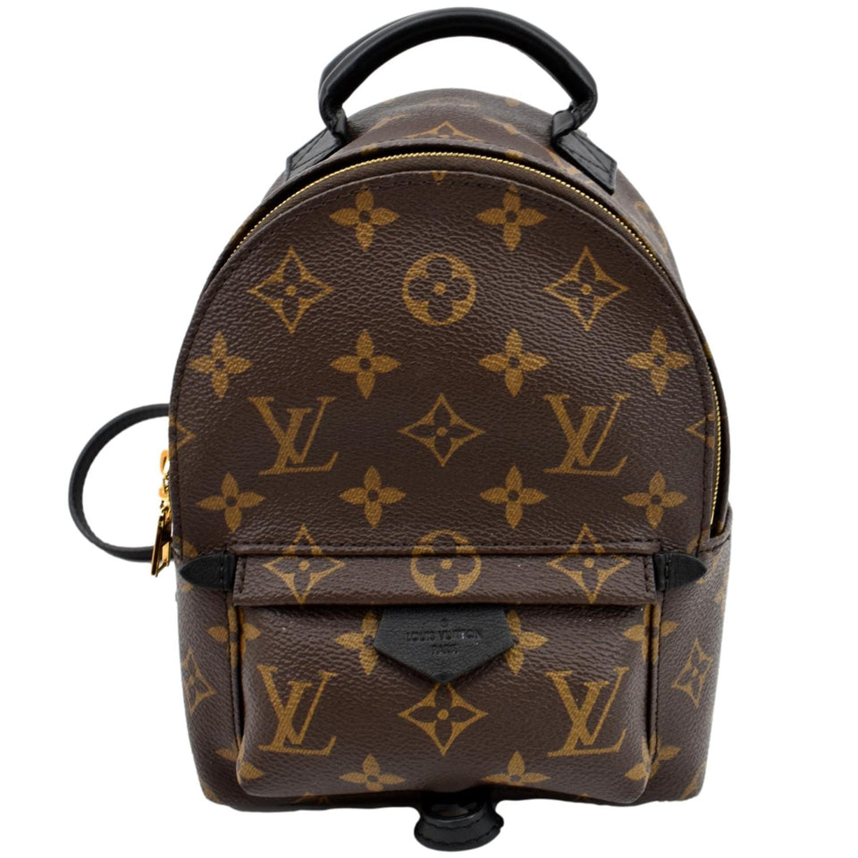 Louis Vuitton Palm Springs Mini Monogram Canvas Backpack Brown