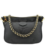 Louis Vuitton Multi Pochette Accessories Empreinte Clutch Bag Black