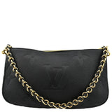 Louis Vuitton Multi Pochette Accessories Empreinte Clutch Bag Black
