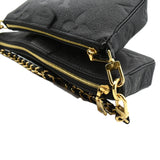 Louis Vuitton Multi Pochette Accessories Empreinte Clutch Bag Black
