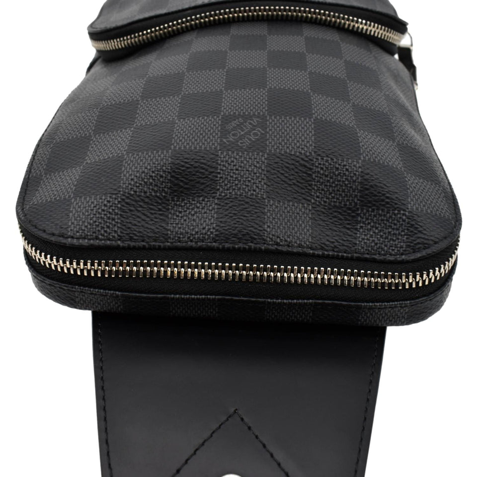Louis Vuitton Avenue Sling Damier Graphite Backpack Bag Black