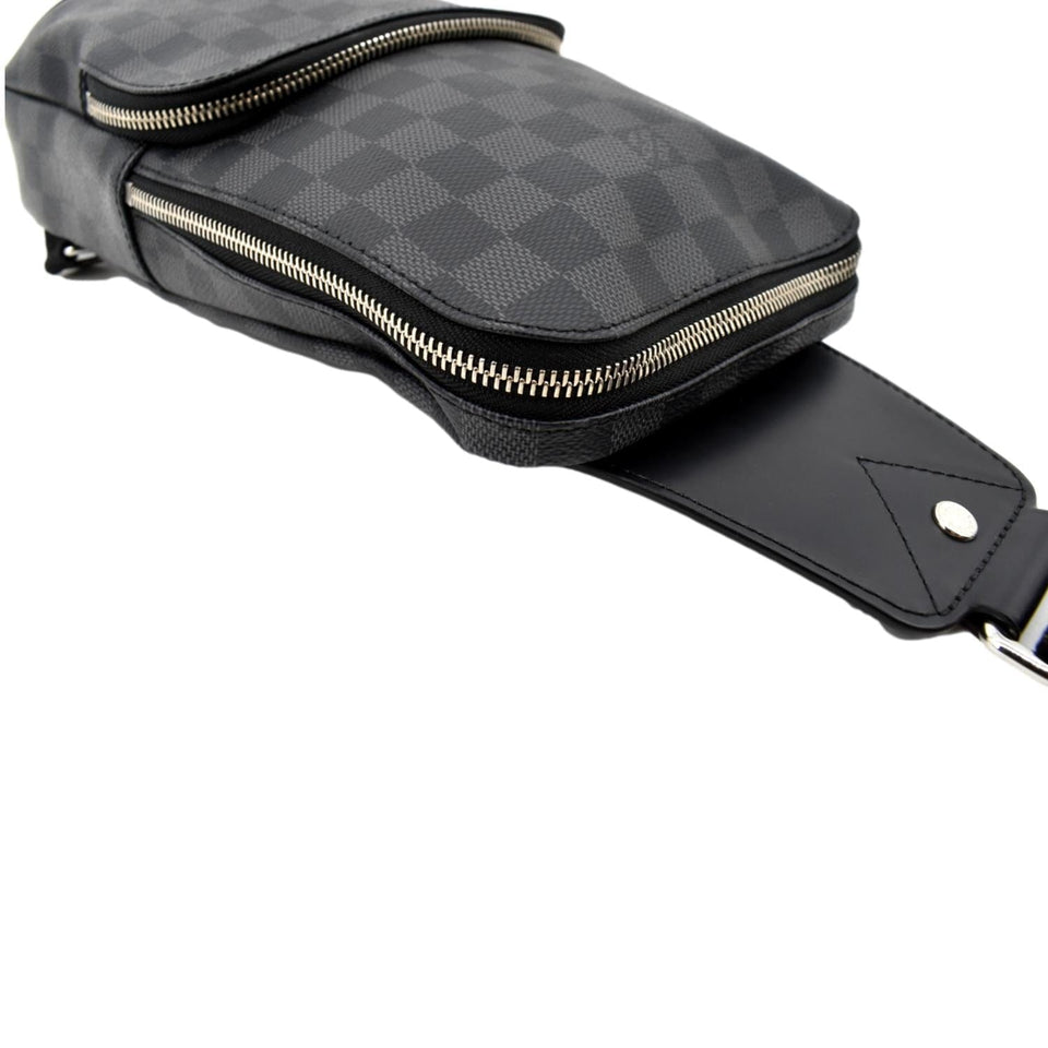 Louis Vuitton Avenue Sling Damier Graphite Backpack Bag Black