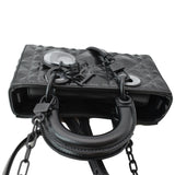 Christian Dior Lady D-Joy Diamond Motif Chain Shoulder Bag Black