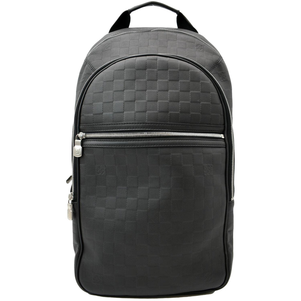 Louis Vuitton Michael Damier Infini Leather Backpack Bag Black
