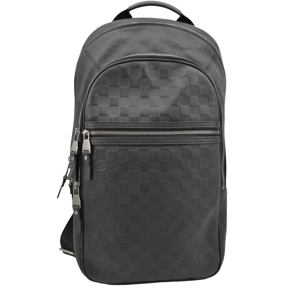 Louis Vuitton Michael Damier Infini Leather Backpack Bag Black