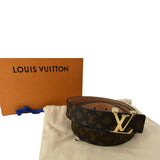 Louis Vuitton Mini 25MM Monogram Canvas Belt Brown