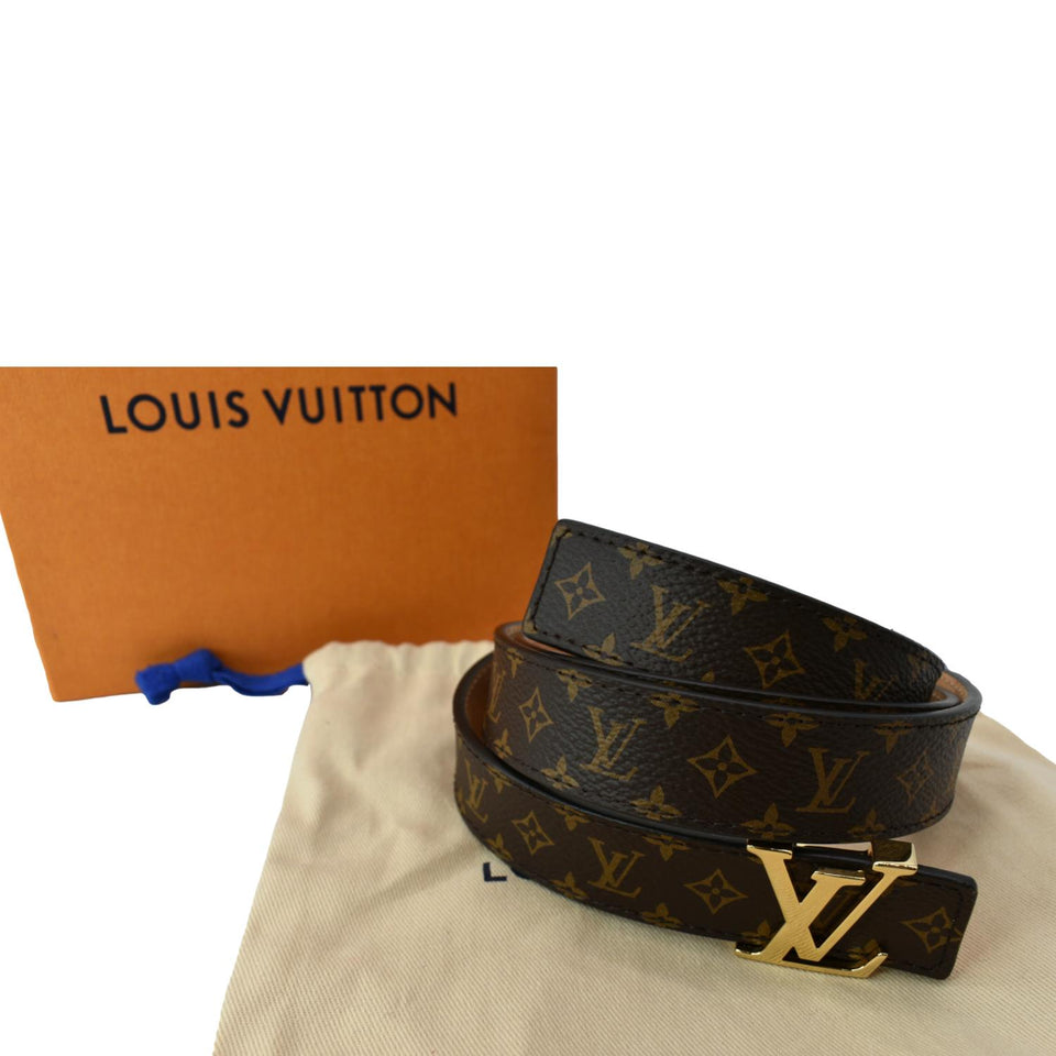 Louis Vuitton Mini 25MM Monogram Canvas Belt Brown