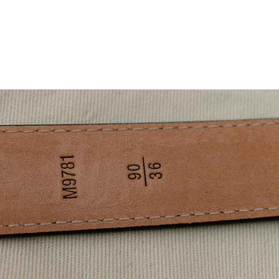 Louis Vuitton Mini 25MM Monogram Canvas Belt Brown
