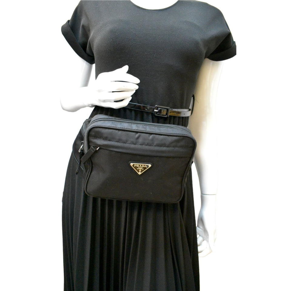 Prada Re-Nylon Belt Bag Black
