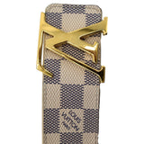 Louis Vuitton LV Initiales Damier Azur Belt White