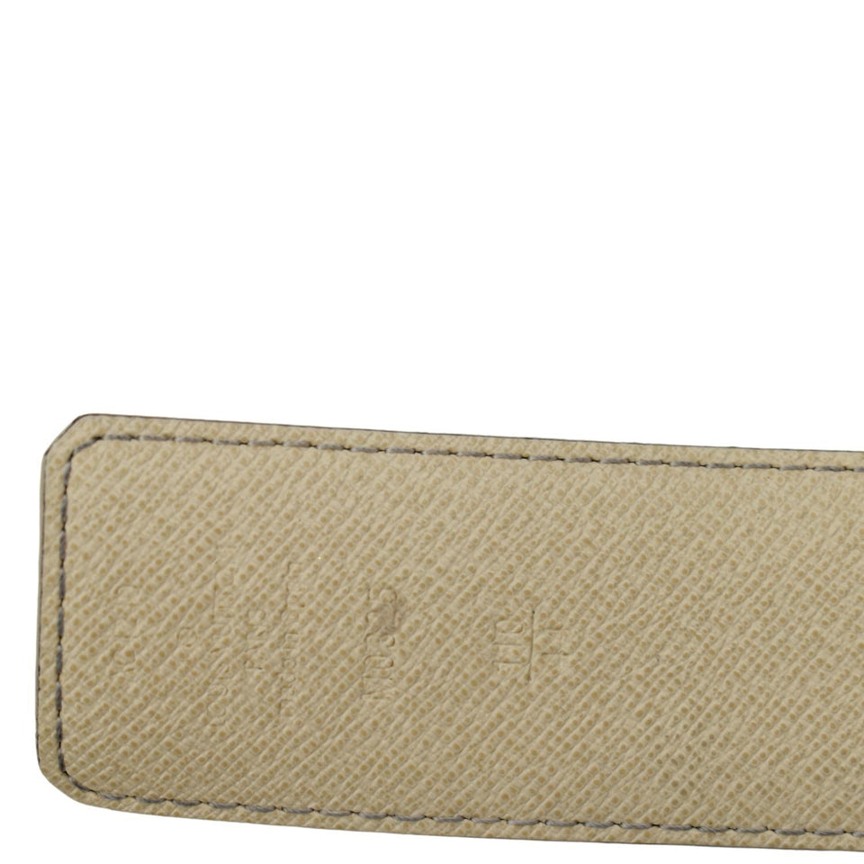 Louis Vuitton LV Initiales Damier Azur Belt White