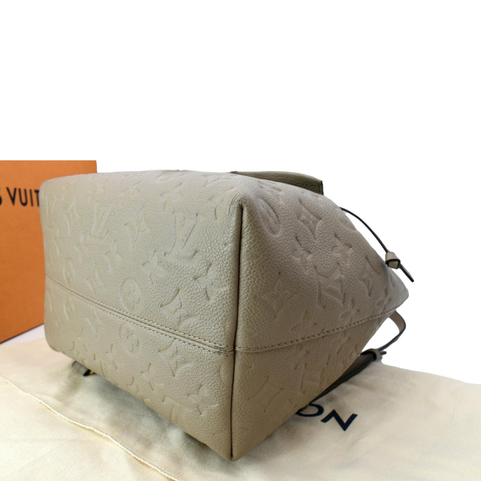 Louis Vuitton Montsouris Monogram Empreinte Leather Backpack Beige