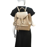 Louis Vuitton Montsouris Monogram Empreinte Leather Backpack Beige