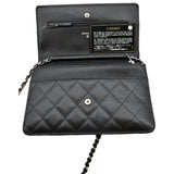 Chanel Cambon Ligne Quilted Leather WOC Clutch Bag Black- Sold