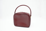 Gucci Handbag in Burgundy Leather