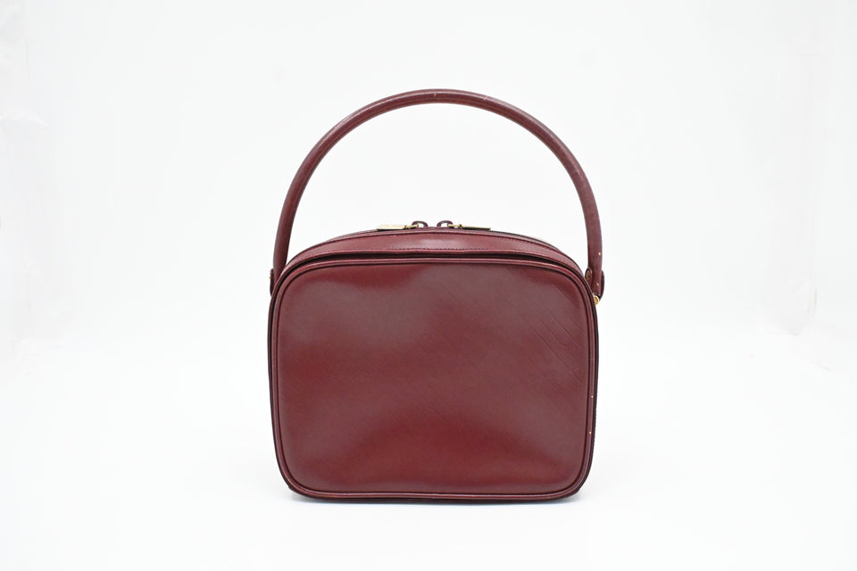 Gucci Handbag in Burgundy Leather