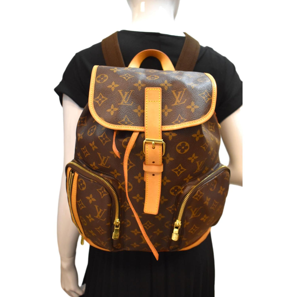 Louis Vuitton Sac A Dos Bosphore Monogram Canvas Backpack Bag Brown