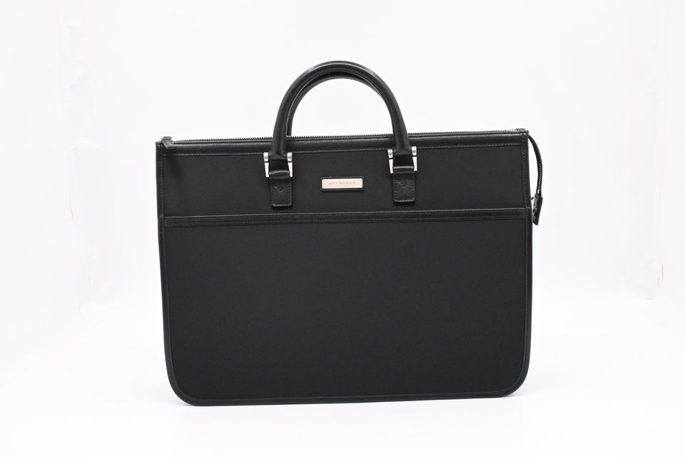 Burberry Business Bag in Black Canvas