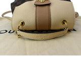 Louis Vuitton Clapton Damier Ebene Backpack Bag Creme Beige