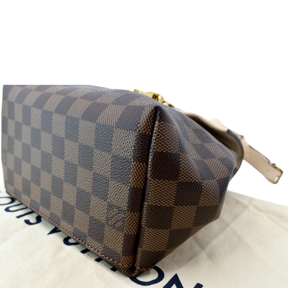 Louis Vuitton Clapton Damier Ebene Backpack Bag Creme Beige