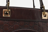 Gucci Shoulder Bag in Plum Guccissima Leather