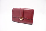 Gucci Clutch in Maroon Leather