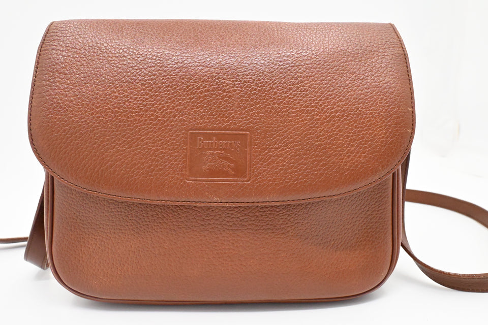 Burberry Crossbody Bag in Brown Leather