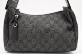 Gucci Shoulder Bag in Black and White GG Canvas