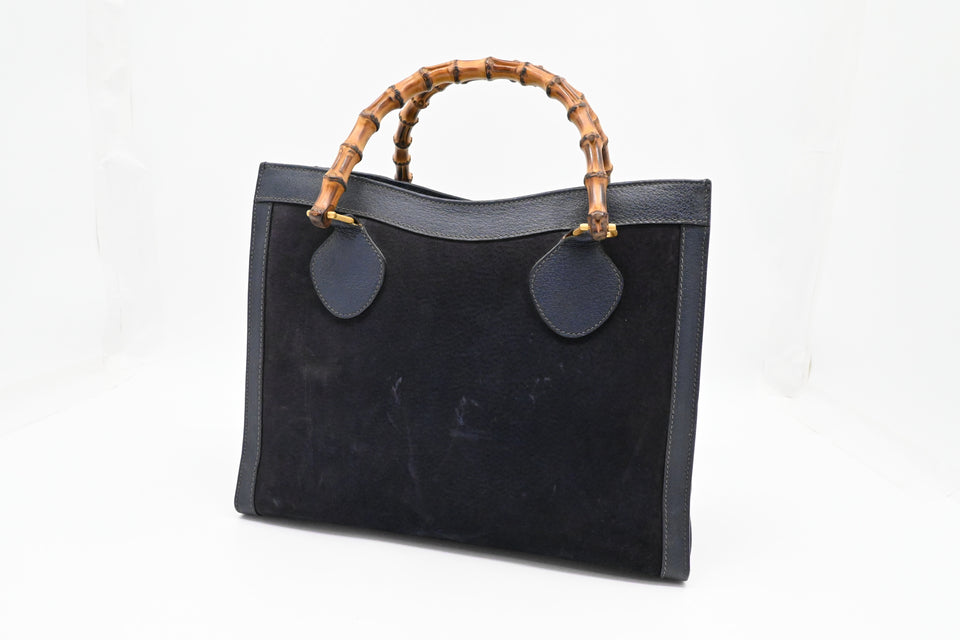 Gucci Medium Diana in Dark Blue Suede