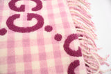 Gucci Scarf in Pink Checked Wool