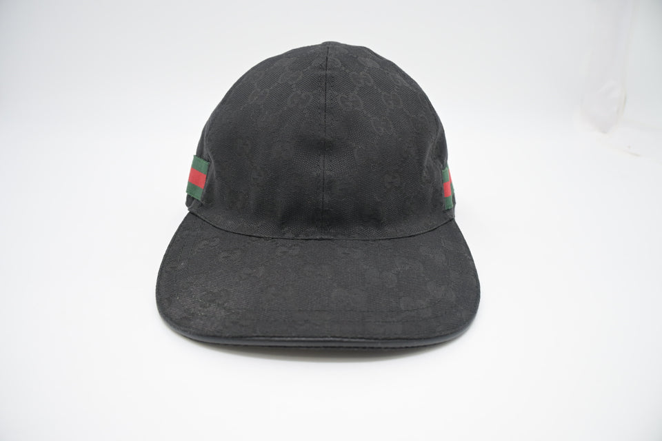Gucci Cap in Black GG Canvas