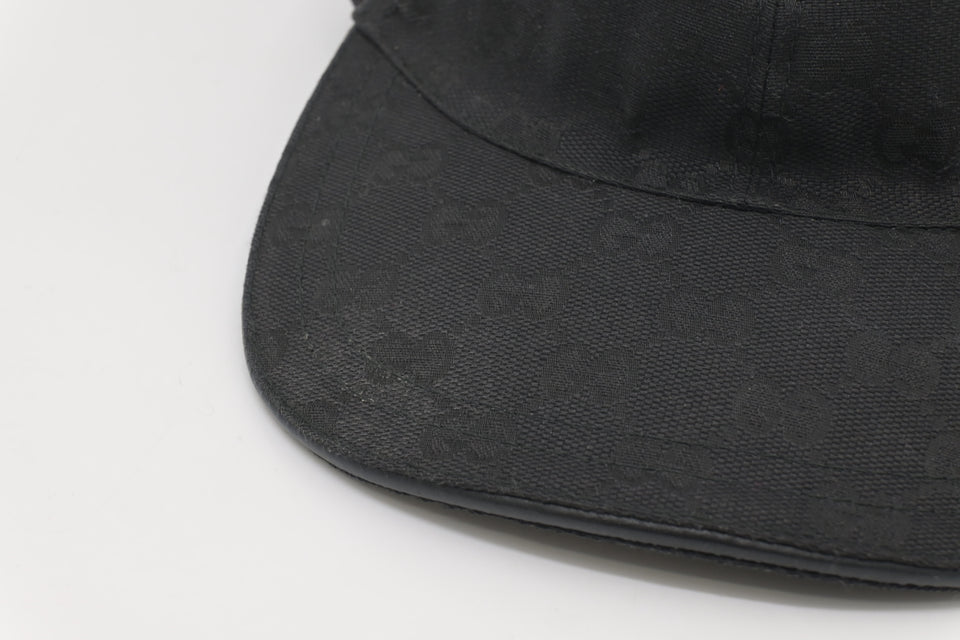 Gucci Cap in Black GG Canvas