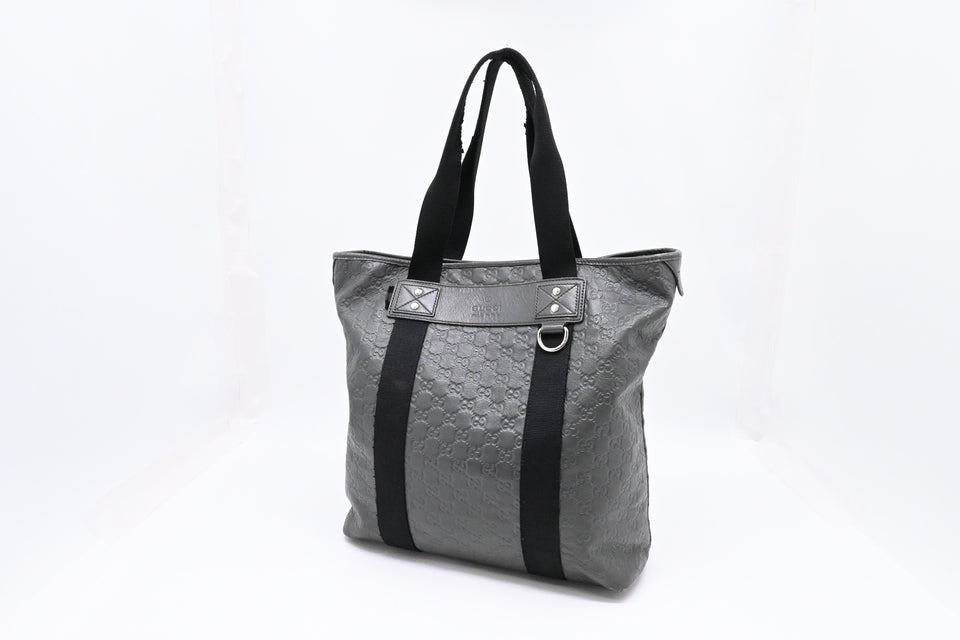 Gucci Tote in Gray Guccissima Leather