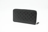 Gucci Zippy Organizer in Black Guccissima Leather