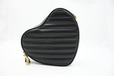 Gucci Heart Crossbody Bag in Black Quilted Leather