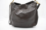 Gucci 2-Way Bamboo Tote Bag in Brown Leather