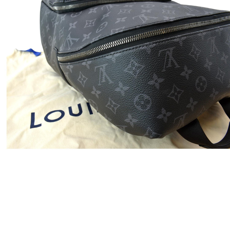 Louis Vuitton Discovery PM Monogram Eclipse Backpack Bag Black