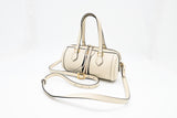 Gucci Round Crossbody Bag in Cream Leather