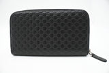Gucci Long Wallet in Black MicroGuccissima Leather