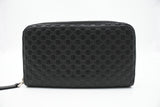 Gucci Long Wallet in Black MicroGuccissima Leather