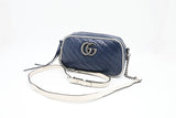Gucci Marmont Crossbody in Navy Blue Leather