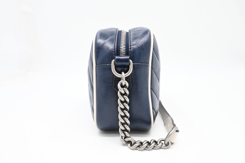 Gucci Marmont Crossbody in Navy Blue Leather